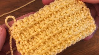 Simple and trendy Tunisian crochet pattern for beginners