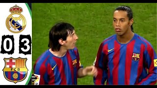 4k Hd Real Madrid 0-3 Barcelona 2005 All Goals &am