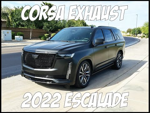 CORSA Exhaust Install on our 2022 Cadillac Escalade Sport! SOUNDS WICKED!!