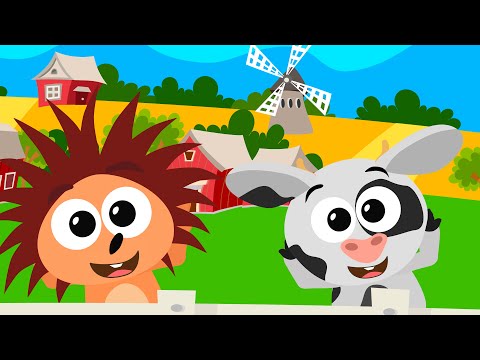 Hayvan Seslerini Öğrenelim 🐮🎶🐔 | Kirpi Piki Çocuk Şarkıları & Çizgifilm