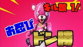 【フォートナイト】お忍びドン勝！１キル下手雑魚プレイでもドン勝できました！【FORTNITE】