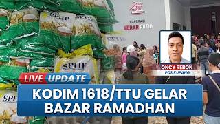 Bantu Warga Jelang Idulfitri, Kodim 1618/TTU Adakan Bazar Sembako Murah di Kota Kefamenanu