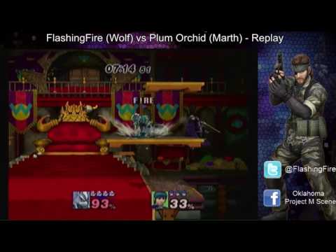 Project M Replay - FlashingFire (Wolf) vs Plum Orchid (Marth)