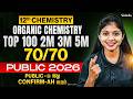 12th Chemistry Organic Chemistry ONE SHOT Public Important Questions Shravanee Ma Am