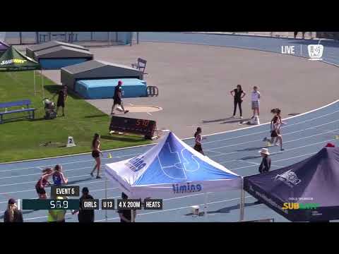 GIRLS U13 4X200M HEAT 2 - 2017 SUBWAY STATE RELAY CHAMPIONSHIPS // LAVicTV