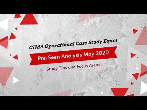 CIMA OCS August 2020 Pre-Seen Analysis - ChargeIT (Part 1)