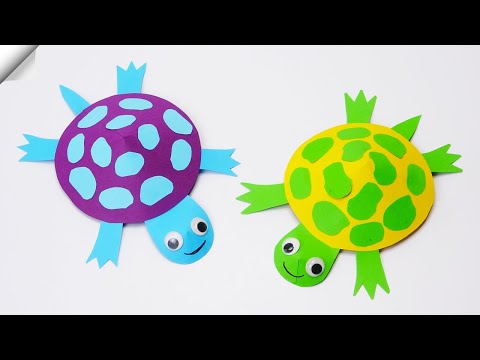 3d paper turtle Moving paper toys