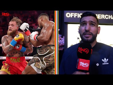 Amir Khan GOES OFF! Reacts to Jake Paul KNOCKED OUT by Anthony Joshua & Talks Naoya Inoue