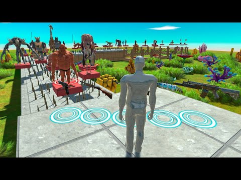 🔥FPS EXTREME PARKOUR WITH SPIKES ALL UNITS - Animal Revolt Battle Simulator