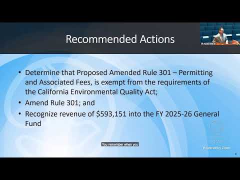 South Coast AQMD Governing Board Meeting - October 3, 2025