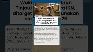 Wapres Gibran Tinjau Masjid Negara di IKN, Ditargetkan Siap Digunakan saat Idulfitri 2026
