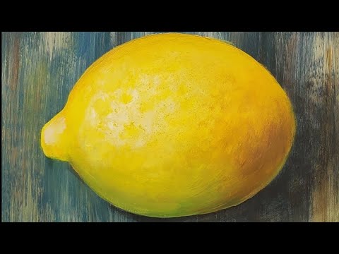 How to Paint a Lemon - Acrylic Painting LIVE Tutorial