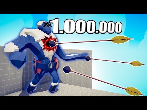 1.000.000 DAMAGE SPIKEY BOW vs UNITS - TABS | Totally Accurate Battle Simulator 2024
