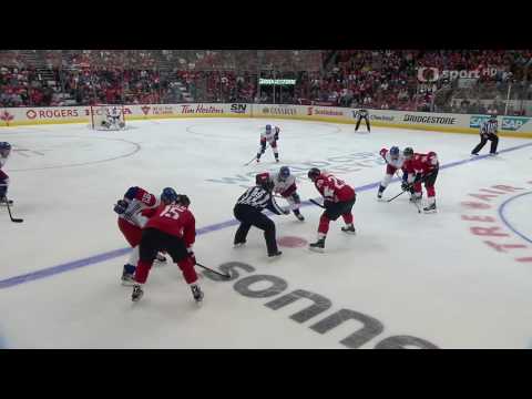 Hokej  Česko-Kanada (sestřih gólů)...18.9.2016 (Světový pohár)