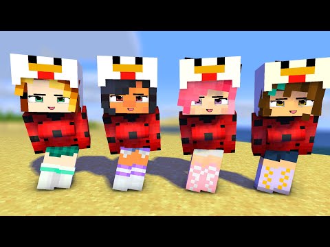 poi poi me too pretty ladybug aphmau family and friends - minecraft animation #shorts