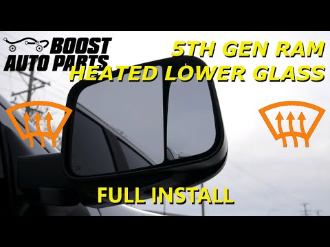 Heated Lower Glass Install - 5th Gen Dodge Ram Tow Mirror Upgrade Kit (2019+)