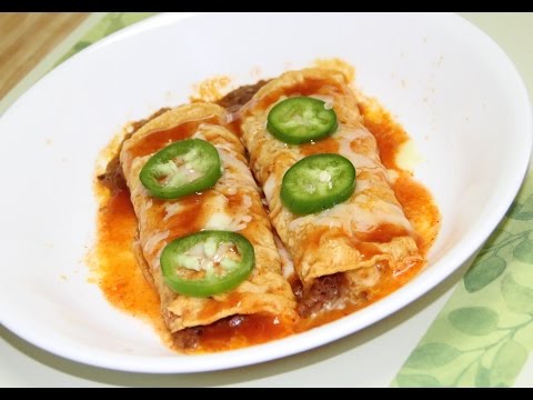 Lunch Box Beans & Cheese Enchiladas Video Recipe by Bhavna