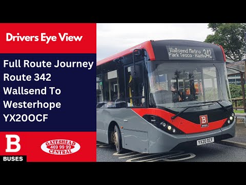DEV: Full Route Journey | Nexus Bus Route 342 - Wallsend To Westerhope | YX20OCF