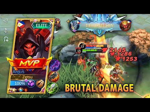 BRUTAL DAMAGE!!! ARGUS BEST DAMAGE BUILD 2022 | (EVEN NEW ARGUS USER CAN USE THIS BUILD) | MLBB