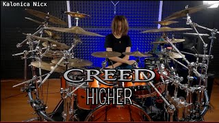 Download lagu Higher - Creed | Drum cover by Kalonica Nicx mp3