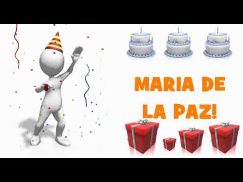 HAPPY BIRTHDAY MARIA DE LA PAZ!