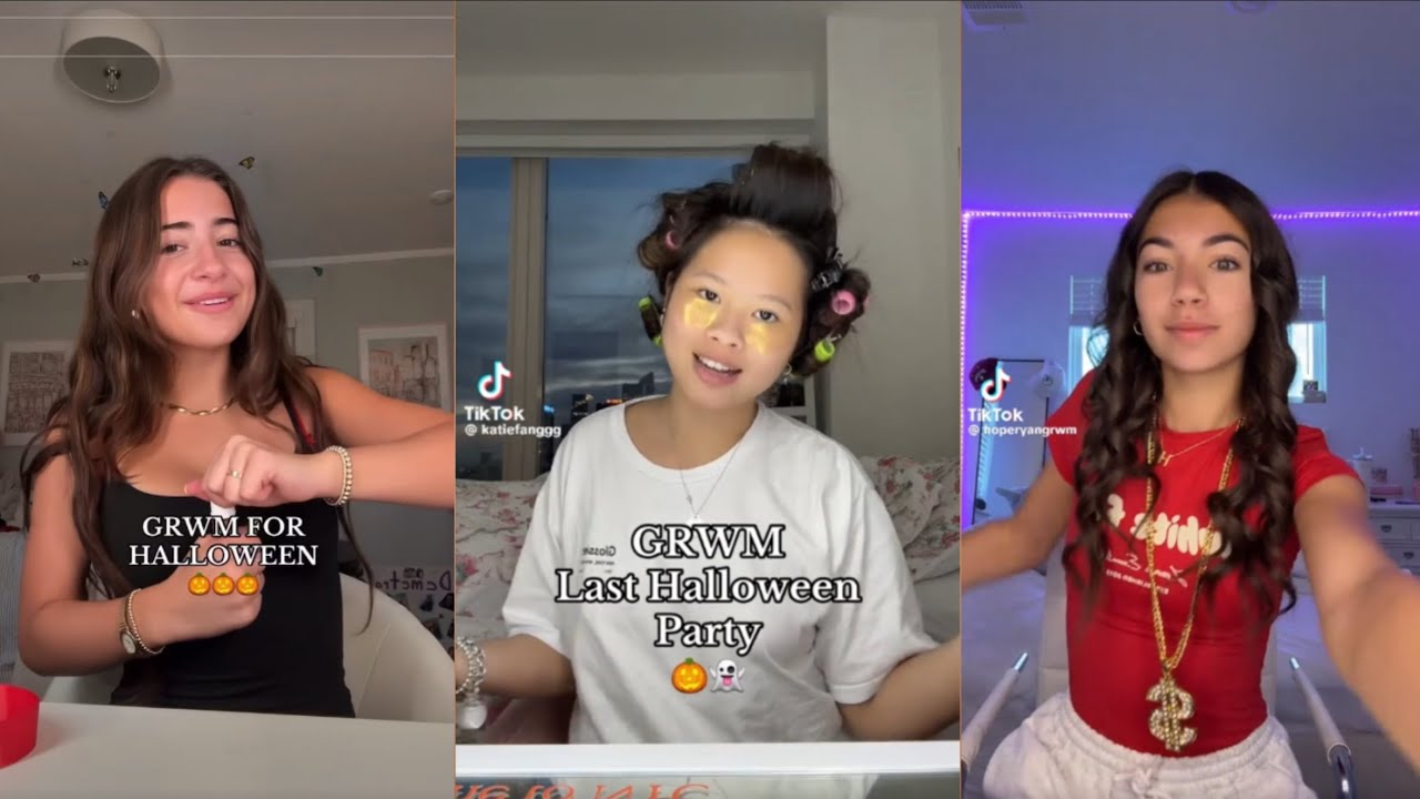 Grwm for Halloween - TikTok compilation 🧸🍁
