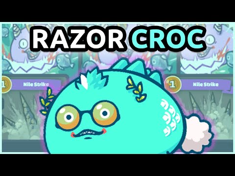 TOP 37 Solid Midlaner! Razor Croc - 3200 MMR Off-season Gameplay | Axie Infinity