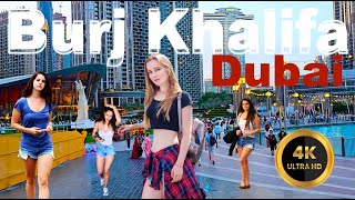 Amazing And Incredible Walking Tour at Place Burj Khalifa Downtown Dubai UAE