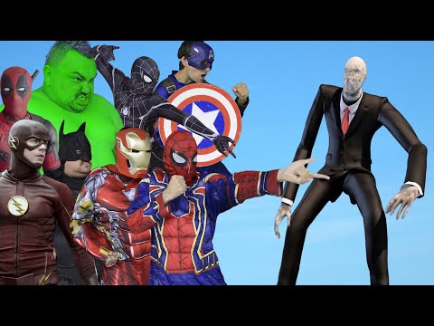 Superheroes VS Slender Man