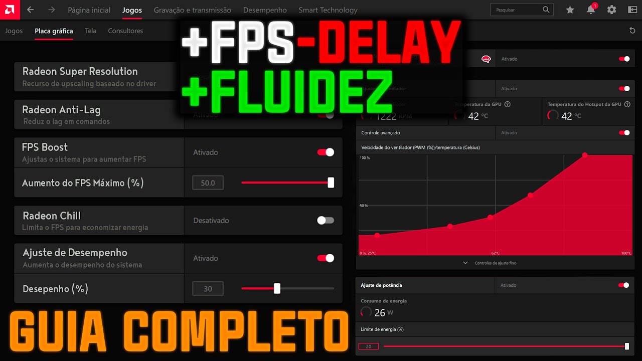 Como configurar o painel AMD Radeon para aumentar o desempenho da sua placa de vídeo AMD