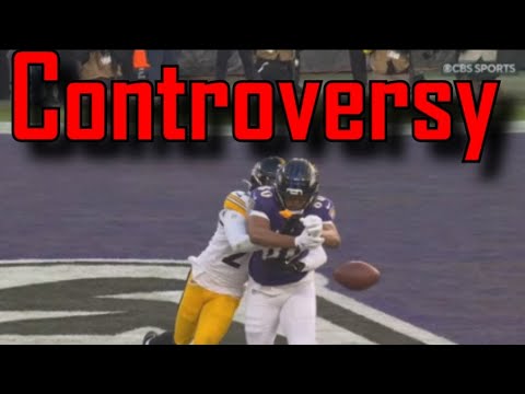 Breaking Down the Controversial "No Catch" call | Baltimore Ravens Vs Pittsburgh Steelers