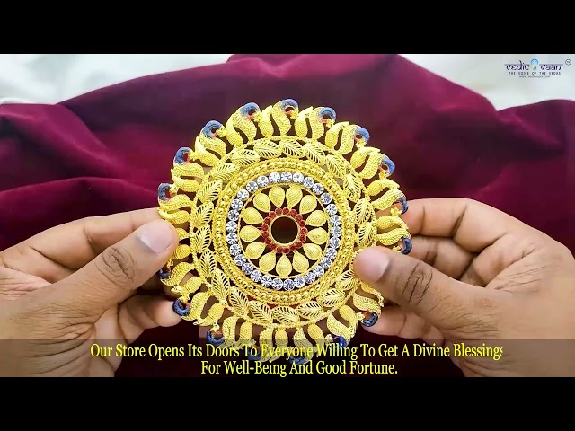 5 Shaktis Sudarshan Chakra for God & Goddess (5 inches diameter) video
