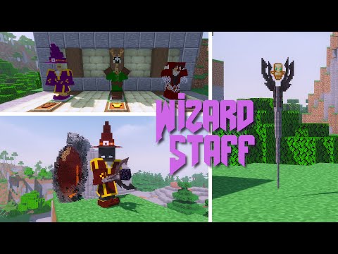 Wizard Staff【FORGE】|  Review in Spanish |  Minecraft【1.15.2/1.16.3/1.16.4】