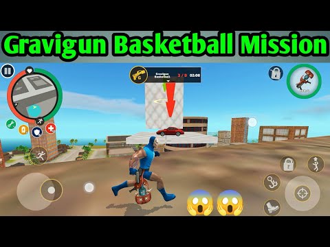 Gravigun Basketball Complete Mission in Rope Hero Vice Town Game 😱 Rope Hero Mission Challenge 🔥🔥