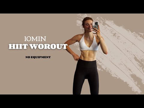 10 MIN HIIT - sweaty, medium level, no equipment I Lena Schreiber