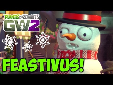 FEASTIVUS! - First Snowman Quest & Holiday Customization | Plants vs Zombies: Garden Warfare 2
