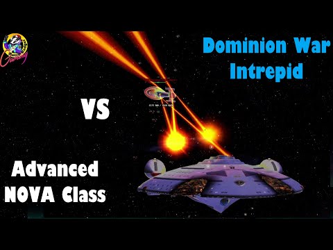ADVANCED Nova VS RBG Intrepid Class - Star Trek Ship Battles - Bridge Commander