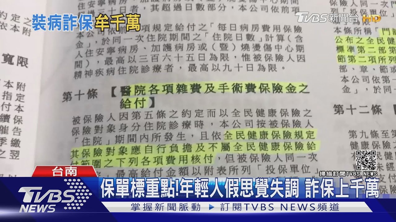 思覺失調、車禍都是假的！　年輕人詐保5年騙1700萬