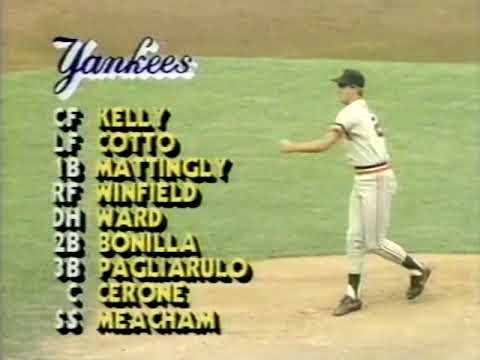 Detroit TIGERS at New York YANKEES 8/1/87 Original NBC Broadcast