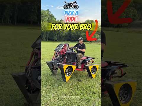 Pick a Ride for Your Bro 🛵🤯 #shorts #car #motorcycle #motorbike #offroad