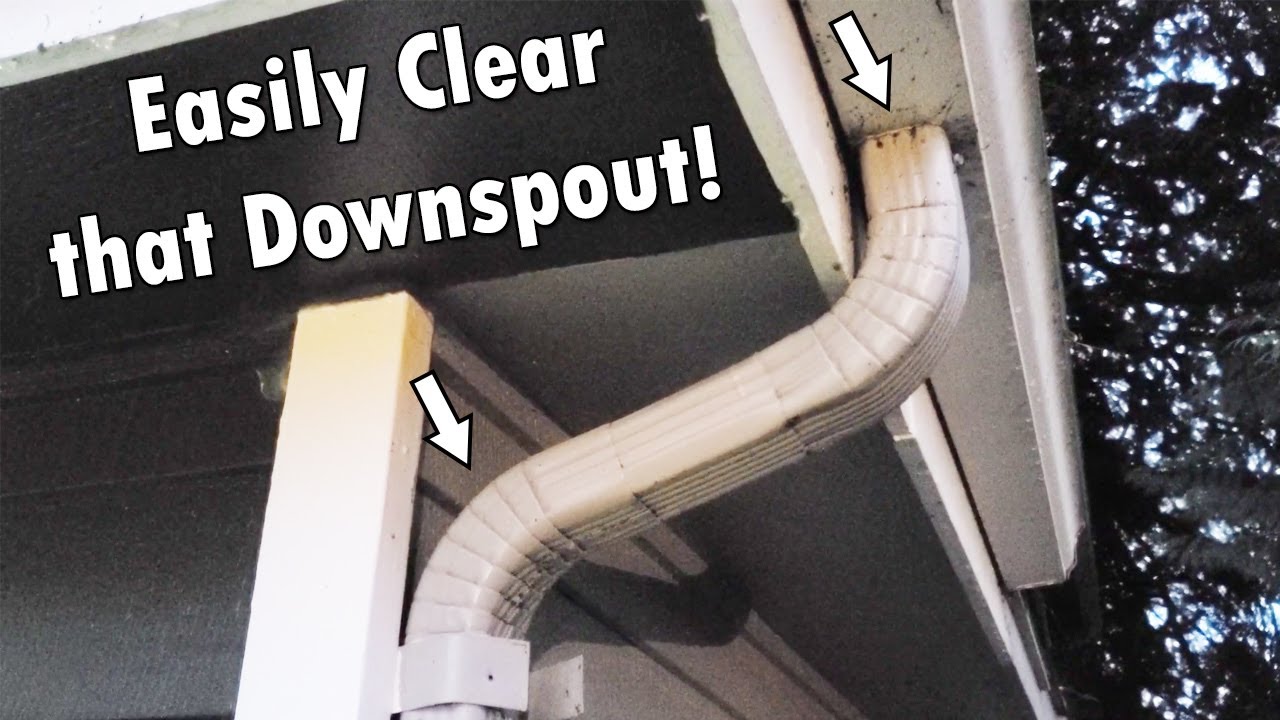 How To Unclog a Gutter Downspout (4 Great Methods That Work!)