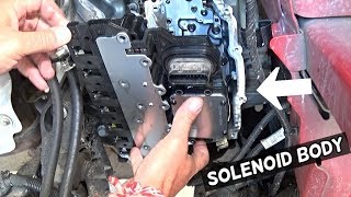 TRANSMISSION SOLENOID BODY COMPUTER ASSEMBLY REPLACEMENT REMOVAL 6T30 6T35 6T40 6T45 CHEVROLET GMC