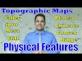 Physical Relief Features Topographic Maps