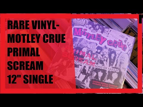 Thumbnail for Rare Vinyl Records: Motley Crue - Primal Scream 12" Single, w/ Bonus Patch! by Primal Scream