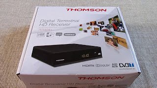 Test Thomson THT504+ Déballage et mise en service Décodeur TNT HD PVR (Partie 1)  idem SRT 8114