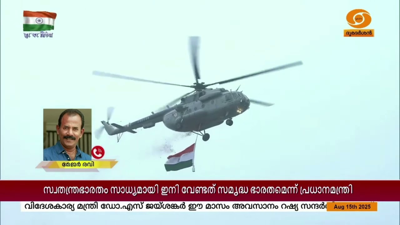 പ്രധാനമന്ത്രിയുടെ സ്വാതന്ത്ര്യദിന സന്ദേശം നൽകുന്?
