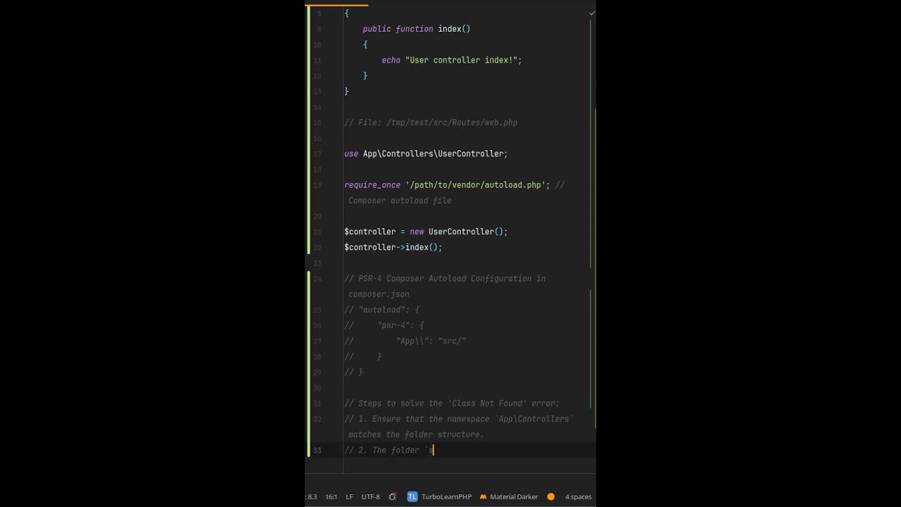 What causes Class Not Found in namespaced #php files? The #hidden Reason Behind Class Not Found in