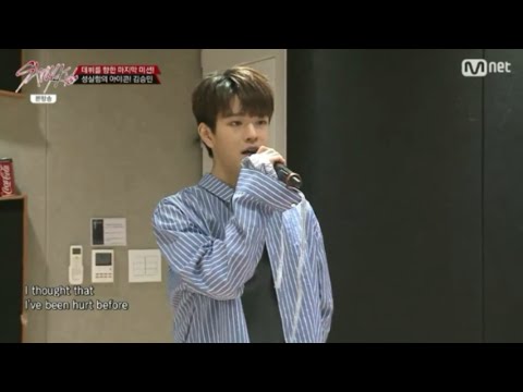 Seungmin singing Stitches by Shawn Mendes (Stray Kids ep 9)