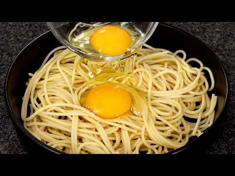 Pour 2 Eggs on Spaghetti and Make This Delicious Brunch, Lunch, Dinner or a Quick Family Meal! 😋