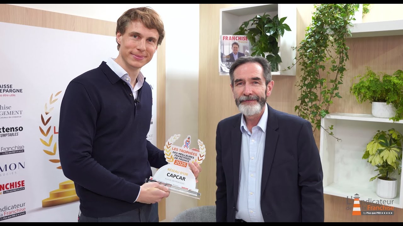 TM2F 2025 « Meilleure franchise de France » Réseau d&rsquo;Or de plus de 100 franchisés CAPCAR